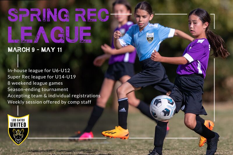 Spring Rec Soccer League - Los Gatos United Soccer Club